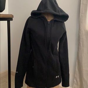 Under armour jacket w hood Xs woman’s